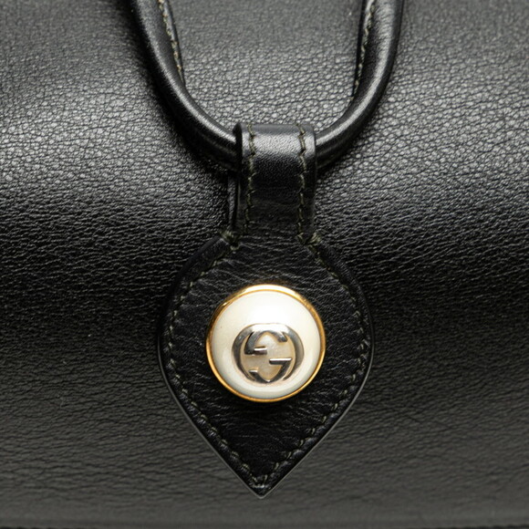 GUCCI Black Leather Backpack